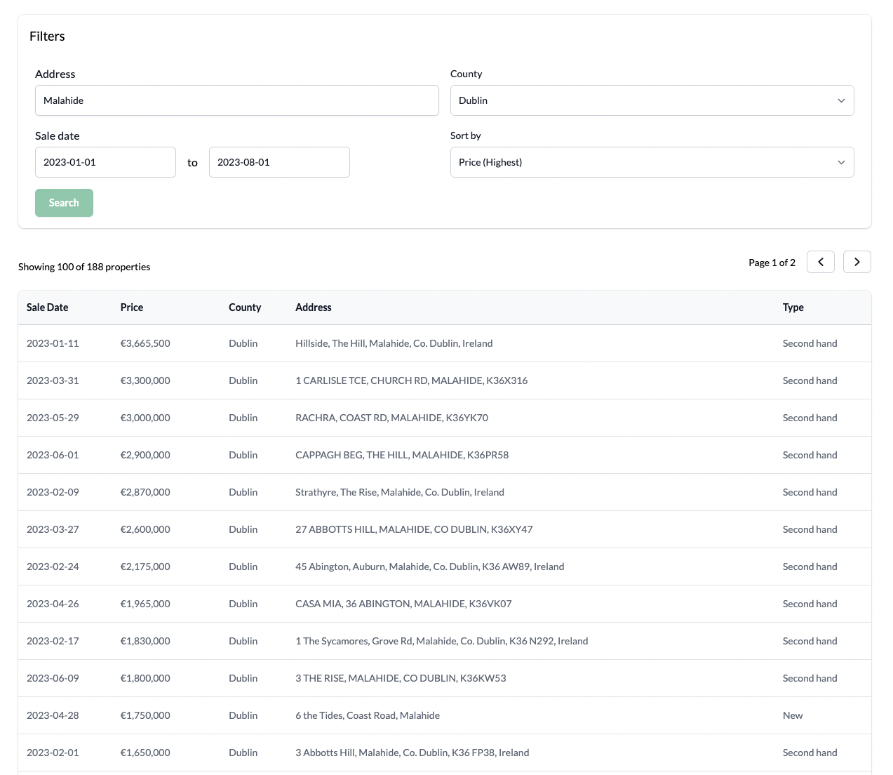 App screenshot